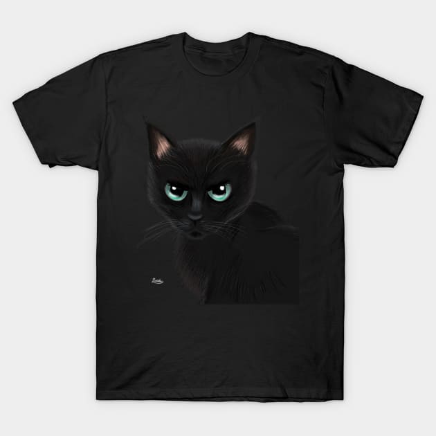 Angry cat T-Shirt by BATKEI